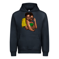 Navy black couple Urban Hoodie - NancyCooperArtShop