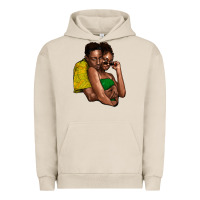Pigment French Oak black couple Urban Hoodie - NancyCooperArtShop