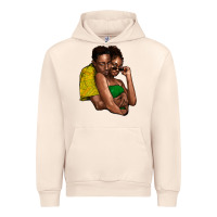 Sandshell black couple Urban Hoodie - NancyCooperArtShop