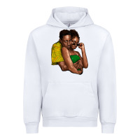 White black couple Urban Hoodie - NancyCooperArtShop