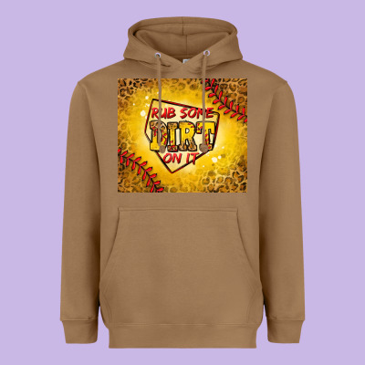 Rub Some Dirt On It Softball Heavyweight Hoodie Designed By Jasminsmagicworld