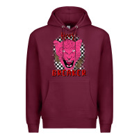 Burgundy heartbreaker Premium Hoodie - MaliasSmallBusiness