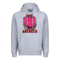 Heather Grey heartbreaker Premium Hoodie - MaliasSmallBusiness
