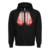 Black red cleats fa element 3 Zipper Hoodie - FaDigitalArtStudio