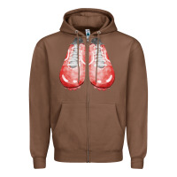 Chestnut red cleats fa element 3 Zipper Hoodie - FaDigitalArtStudio