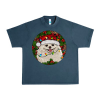Midnight Navy Christmas pomeranian Urban Heavy Tee - RanaPortraitStore