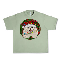 Oil Green Christmas pomeranian Urban Heavy Tee - RanaPortraitStore