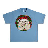 Pebble Blue Christmas pomeranian Urban Heavy Tee - RanaPortraitStore