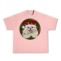 Salmon Christmas pomeranian Urban Heavy Tee - RanaPortraitStore