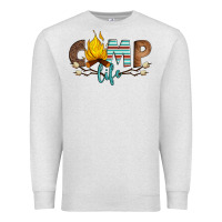 Oatmeal Heather camp life Premium Sweatshirt - Artiststas