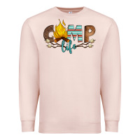 Pale Pink camp life Premium Sweatshirt - Artiststas