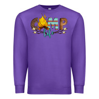 Purple camp life Premium Sweatshirt - Artiststas