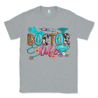 Heather Grey doctor life Classic Tee - Zillion Design Studio