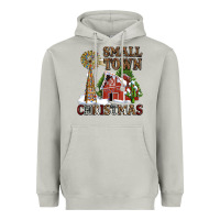 Moon Dust small town christmas with barn and cactus Heavyweight Hoodie - AdoDesignShop