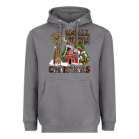 Storm small town christmas with barn and cactus Heavyweight Hoodie - AdoDesignShop