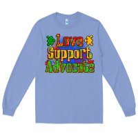 Colony Blue love support advocate Long Sleeve Tee - Zillion Design Studio