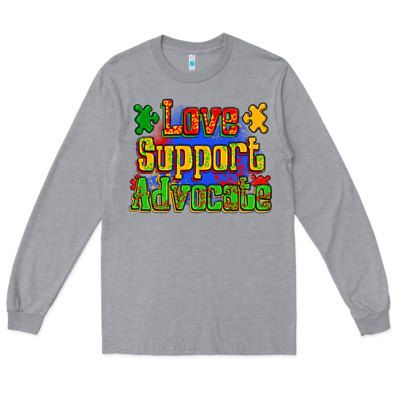 Love Support Advocate Long Sleeve Tee by Zillion Design Studio | Teevron