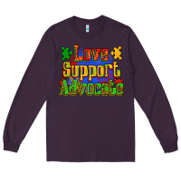 Plum love support advocate Long Sleeve Tee - Zillion Design Studio