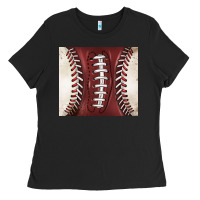 Black american football and baseball Ladies Tee - BarkalooDesign
