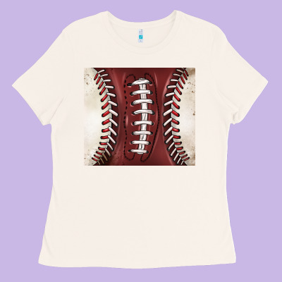 American Football And Baseball Ladies Tee Designed By Barkaloodesign