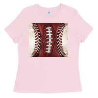 Bubblegum Pink american football and baseball Ladies Tee - BarkalooDesign