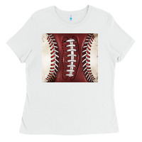 White american football and baseball Ladies Tee - BarkalooDesign