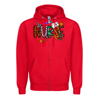 Red nurse halloween Zipper Hoodie - CowhideDigitalArt