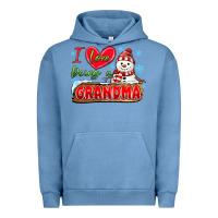 Pigment Pebble Blue i love being a grandma Urban Hoodie - MaliasSmallBusiness