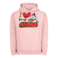 Pigment Salmon i love being a grandma Urban Hoodie - MaliasSmallBusiness