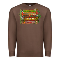 Chestnut national hispanic heritage month with background Premium Sweatshirt - BundleAndBundleShop