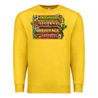 Lemon national hispanic heritage month with background Premium Sweatshirt - BundleAndBundleShop