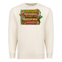 Sandshell national hispanic heritage month with background Premium Sweatshirt - BundleAndBundleShop