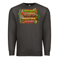 Smoke national hispanic heritage month with background Premium Sweatshirt - BundleAndBundleShop