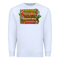 White national hispanic heritage month with background Premium Sweatshirt - BundleAndBundleShop
