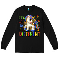 Black it's ok to be different Long Sleeve Tee - Zillion Design Studio