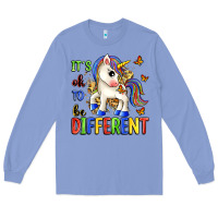 Colony Blue it's ok to be different Long Sleeve Tee - Zillion Design Studio