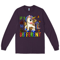 Plum it's ok to be different Long Sleeve Tee - Zillion Design Studio