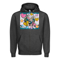 Charcoal Heather Easter hearts Cowhide tumbler Easter Day Zipper Hoodie - Neo Western