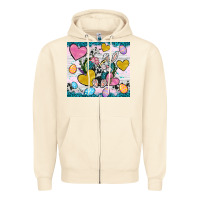 Sandshell Easter hearts Cowhide tumbler Easter Day Zipper Hoodie - Neo Western
