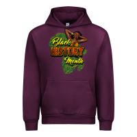 Mauve Wine black history month Urban Hoodie - NancyCooperArtShop