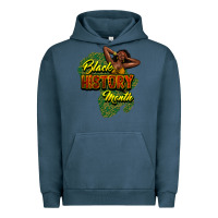 Pigment Midnight Navy black history month Urban Hoodie - NancyCooperArtShop