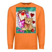 Carrot candy jar with bear  air Premium Sweatshirt - AdoDesignShop