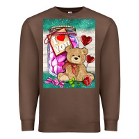 Chestnut candy jar with bear  air Premium Sweatshirt - AdoDesignShop