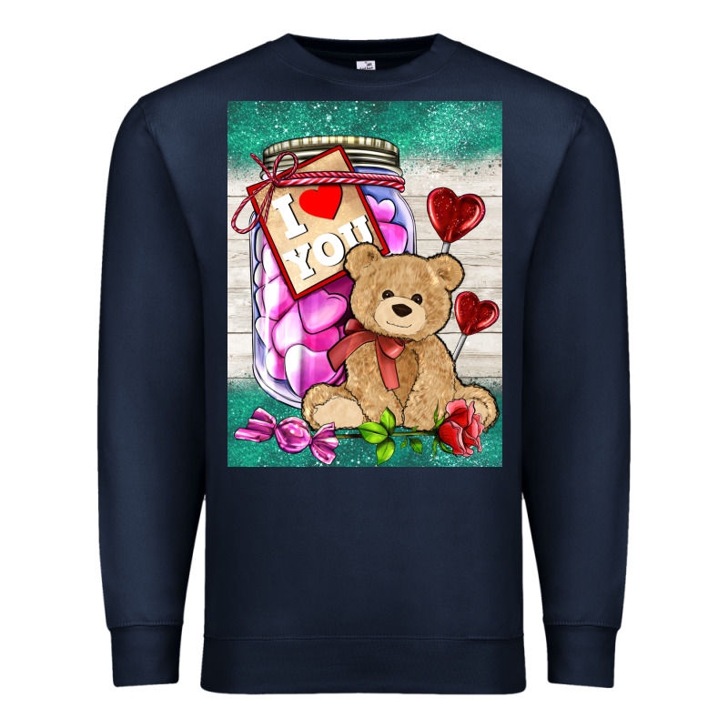 Candy Jar With Bear  Air Premium Sweatshirt by AdoDesignShop | Teevron