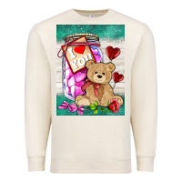 Sandshell candy jar with bear  air Premium Sweatshirt - AdoDesignShop