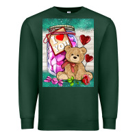 Sports Green candy jar with bear  air Premium Sweatshirt - AdoDesignShop