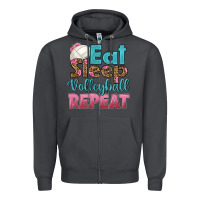 Smoke eat sleep volleyball repeat Zipper Hoodie - HRA Design Shop
