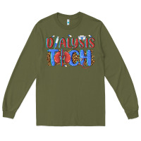 Army Green dialysis tech Long Sleeve Tee - texasbilliewilder