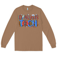 Toasted Coconut dialysis tech Long Sleeve Tee - texasbilliewilder