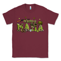Burgundy army mama Classic Tee - Zillion Design Studio